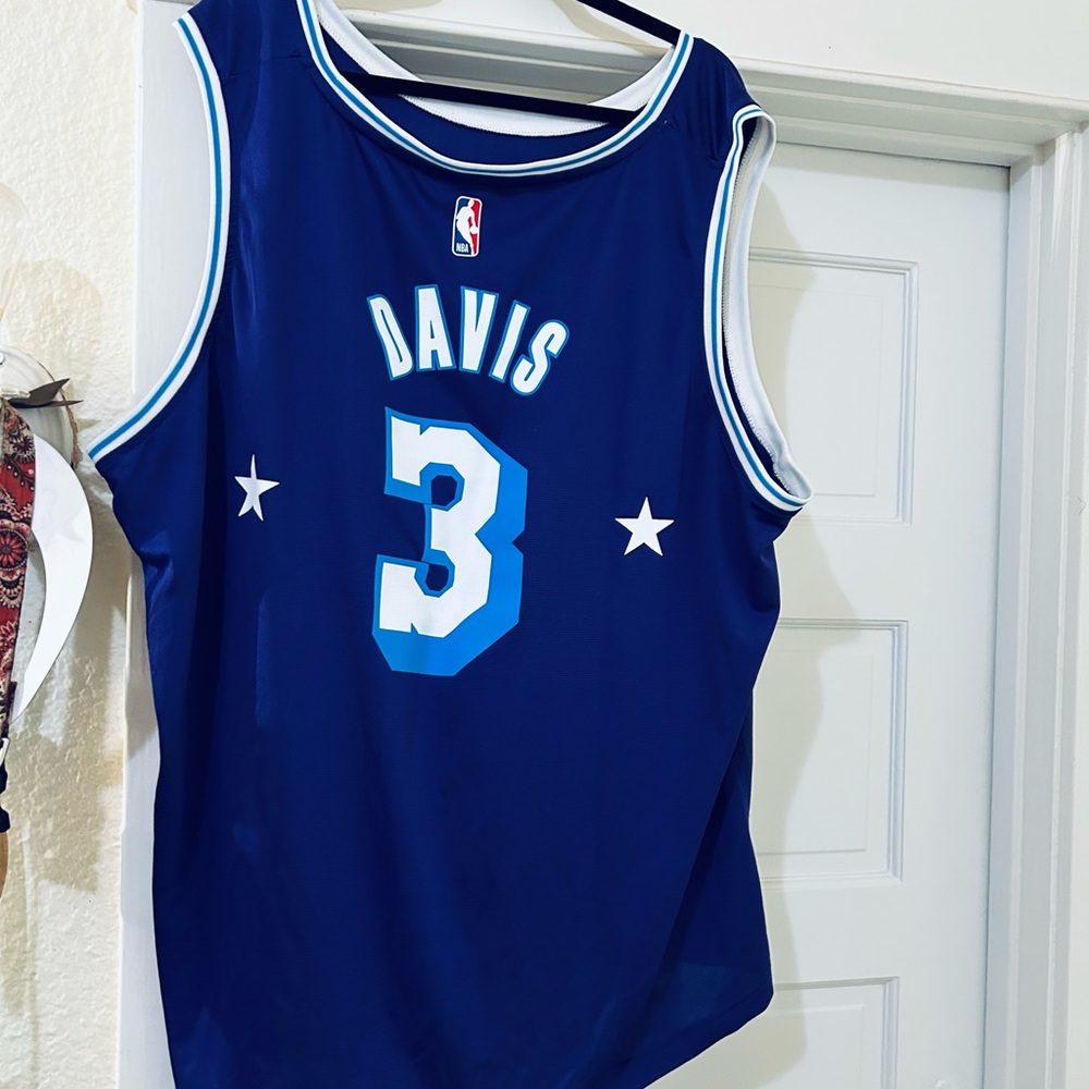 Fanatics Blue and White Lakers Basketball Jersey, Anthony Davis #3